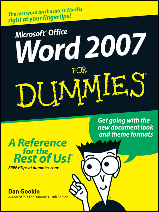 Title details for Word 2007 For Dummies by Dan Gookin - Available